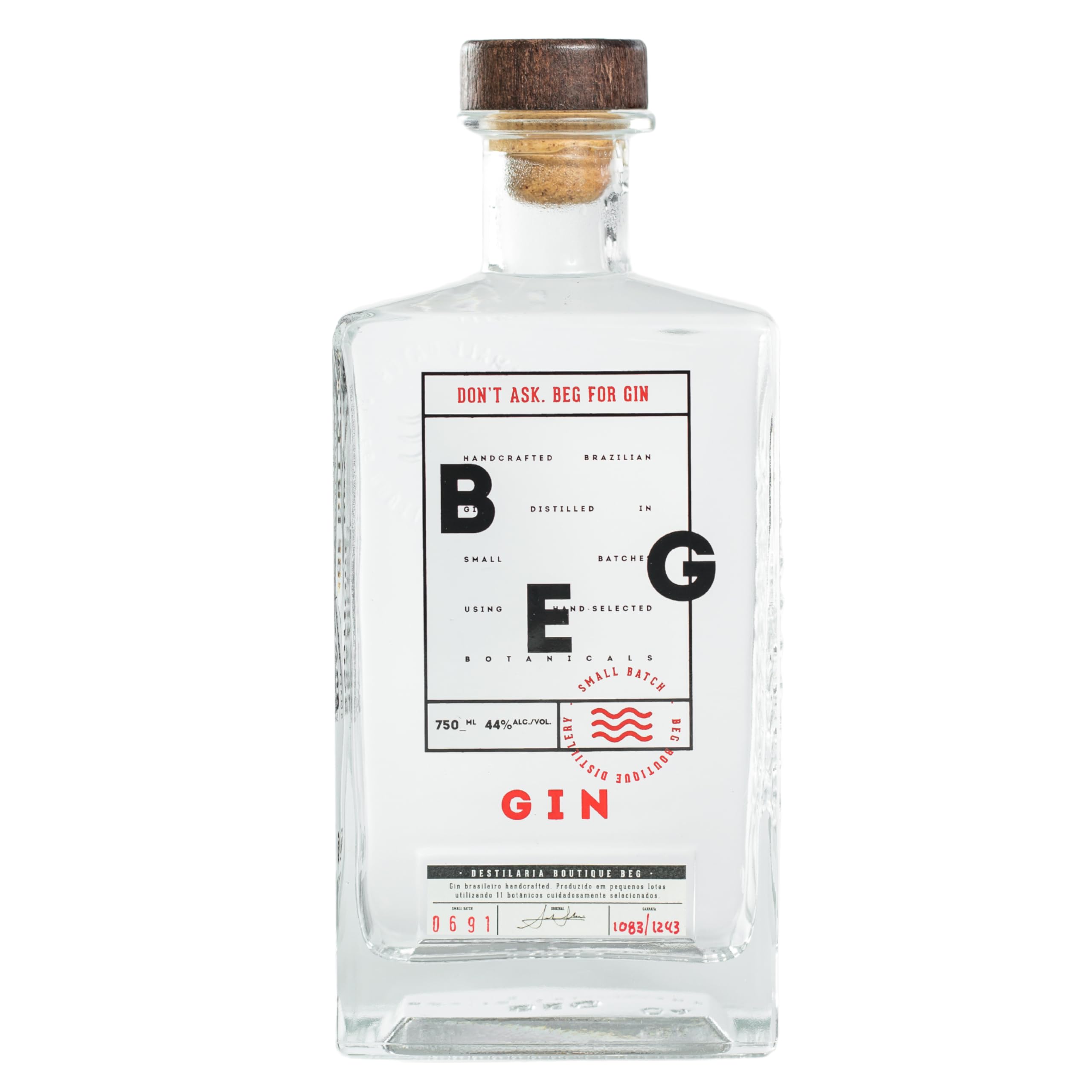 Gin, Beg, 750 ml, Pacote de 1