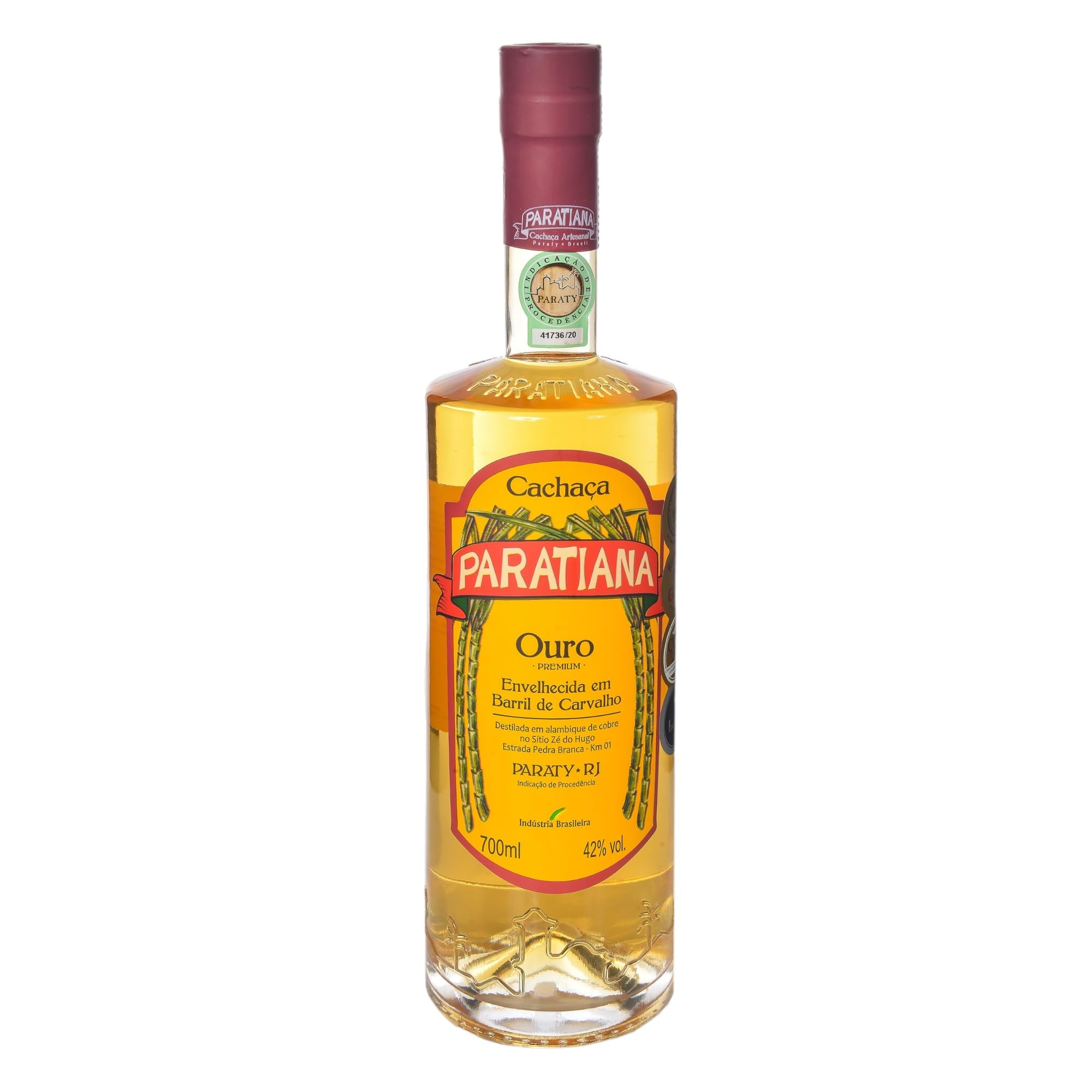 Cachaça Paratiana Ouro 700ml