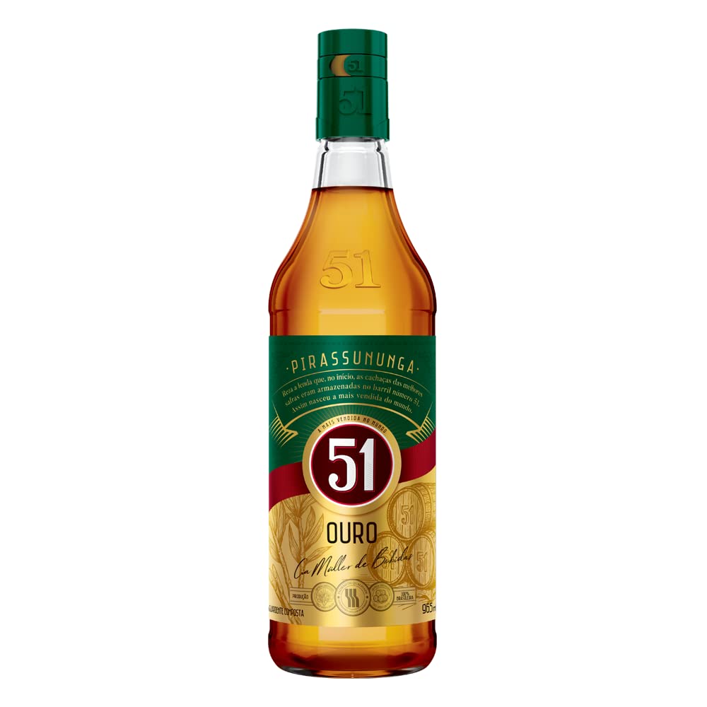 Cachaça Tradicional 51 Ouro 965 ml