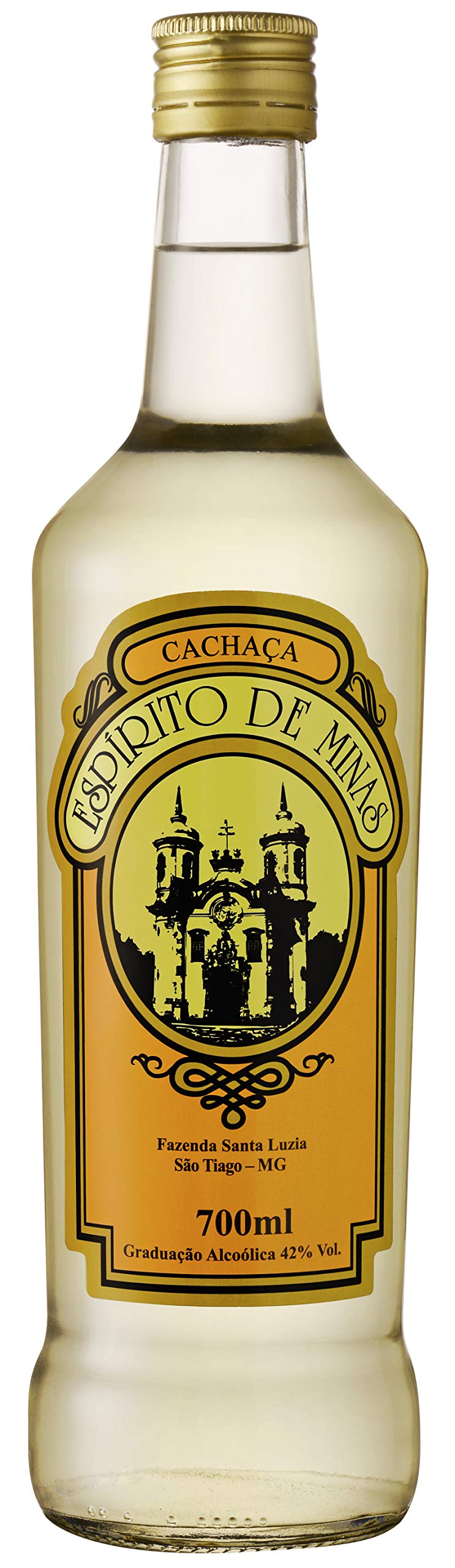Cachaça Espírito de Minas Tradicional Artesanal de Alambique 700ml