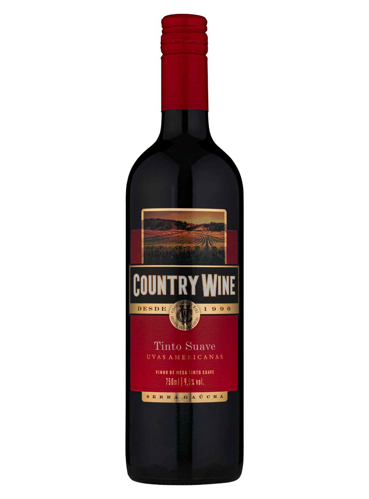 Country Wine Vinho Tinto Suave 750Ml