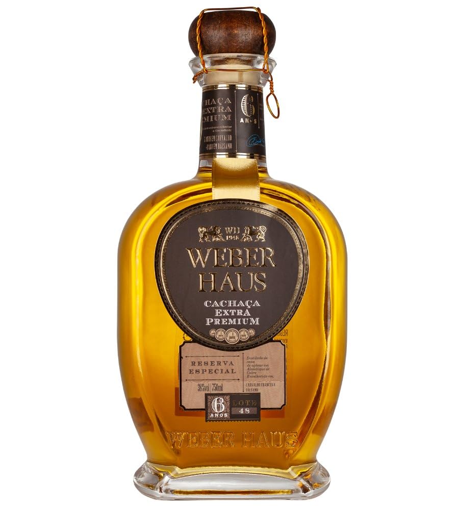 Cachaça Extra Premium Weber Haus 6 Anos 750 Ml