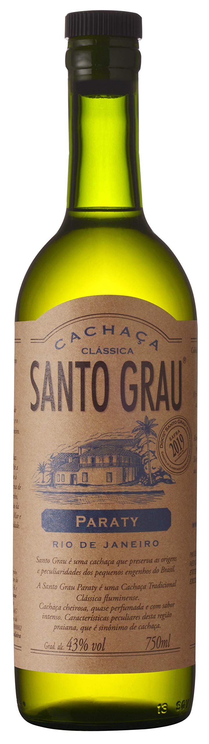 Cachaça Santo Grau Paraty 750 Ml